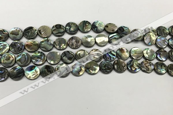 CSB4168 15.5 inches 8mm coin abalone shell beads wholesale