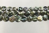 CSB4171 15.5 inches 14*14mm coin abalone shell beads wholesale