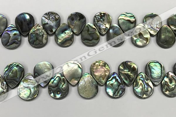 CSB4184 Top drilled 15*20mm flat teardrop balone shell beads