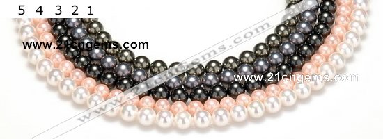 CSB45 16 inches 14mm round shell pearl beads Wholesale