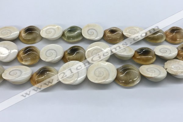 CSB4501 15.5 inches 22*25mm freeform shell beads wholesale