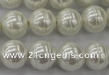 CSB620 15.5 inches 14mm whorl round shell pearl beads