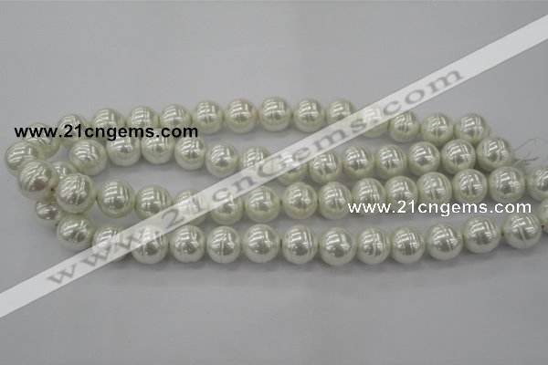 CSB620 15.5 inches 14mm whorl round shell pearl beads