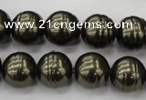 CSB622 15.5 inches 14mm whorl round shell pearl beads