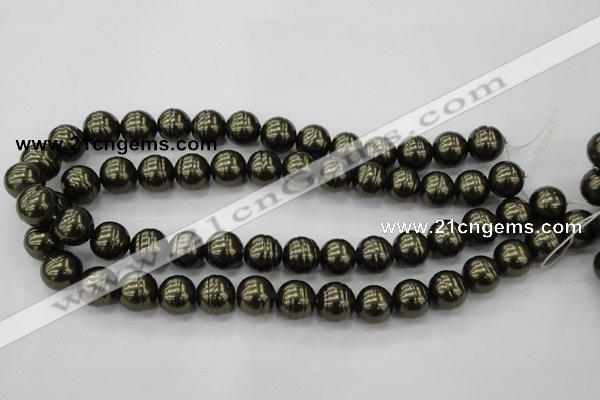 CSB622 15.5 inches 14mm whorl round shell pearl beads