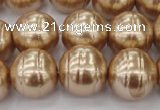 CSB645 15.5 inches 18mm whorl round shell pearl beads