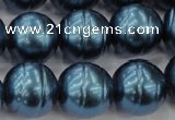 CSB648 15.5 inches 18mm whorl round shell pearl beads