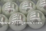 CSB660 15.5 inches 22mm whorl round shell pearl beads