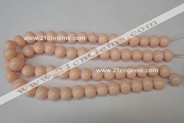 CSB810 15.5 inches 13*15mm oval shell pearl beads wholesale