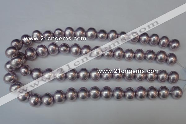 CSB815 15.5 inches 13*15mm oval shell pearl beads wholesale