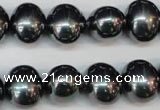 CSB816 15.5 inches 13*15mm oval shell pearl beads wholesale