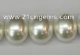 CSB826 15.5 inches 16*19mm oval shell pearl beads wholesale