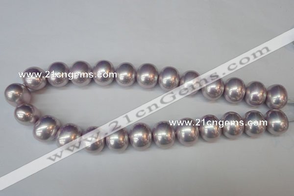 CSB830 15.5 inches 16*19mm oval shell pearl beads wholesale