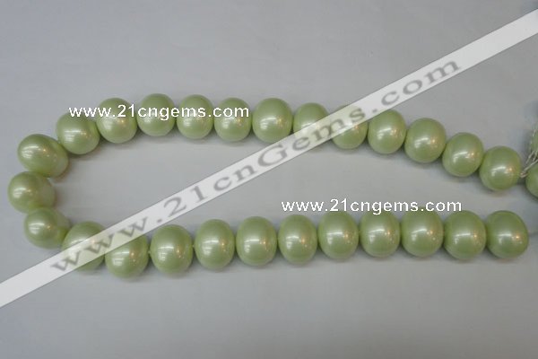 CSB831 15.5 inches 16*19mm oval shell pearl beads wholesale