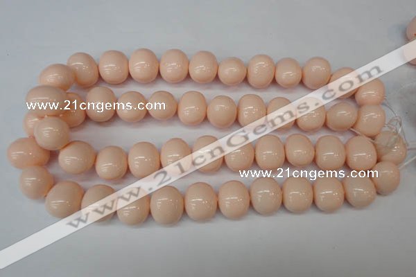 CSB834 15.5 inches 16*19mm oval shell pearl beads wholesale