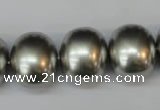 CSB836 15.5 inches 16*19mm oval shell pearl beads wholesale