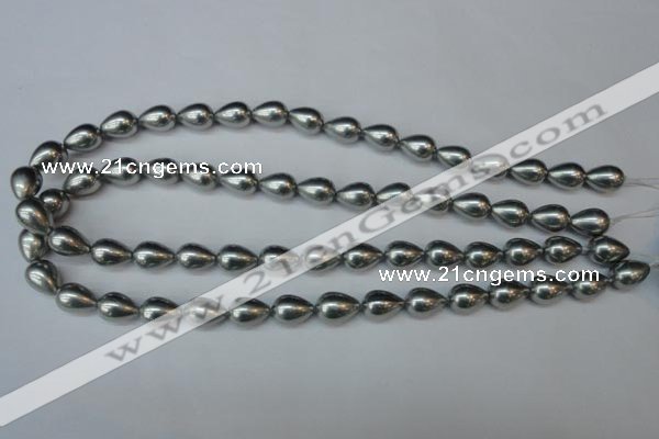 CSB860 15.5 inches 10*12mm teardrop shell pearl beads wholesale