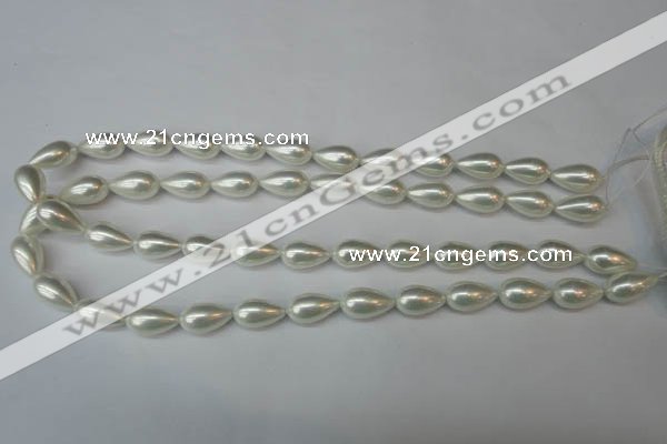 CSB864 15.5 inches 9*16mm teardrop shell pearl beads wholesale