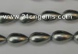 CSB865 15.5 inches 9*16mm teardrop shell pearl beads wholesale