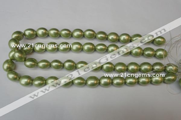 CSB881 15.5 inches 13*15mm nuggets shell pearl beads wholesale