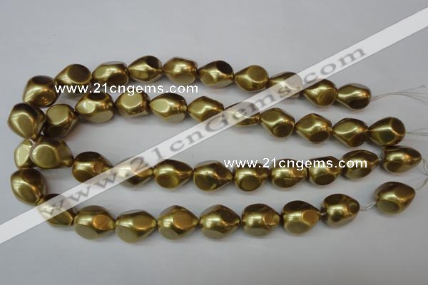 CSB894 15.5 inches 15*20mm teardrop shell pearl beads wholesale