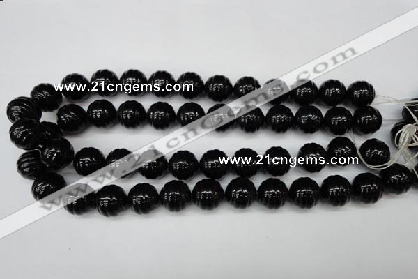 CSB897 15.5 inches 16mm whorl round shell pearl beads wholesale