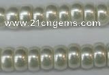 CSB900 15.5 inches 6*12mm rondelle shell pearl beads wholesale