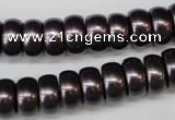 CSB902 15.5 inches 6*12mm rondelle shell pearl beads wholesale