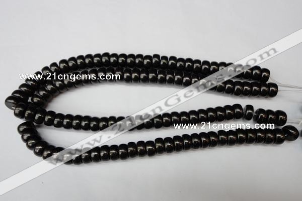 CSB903 15.5 inches 6*12mm rondelle shell pearl beads wholesale