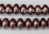 CSB906 15.5 inches 8*12mm rondelle shell pearl beads wholesale