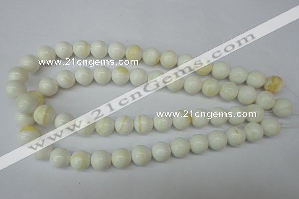 CSB955 15.5 inches 14mm round shell pearl beads wholesale