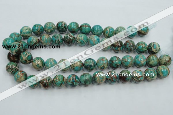 CSE02 15.5 inches 16mm round natural sea sediment jasper beads