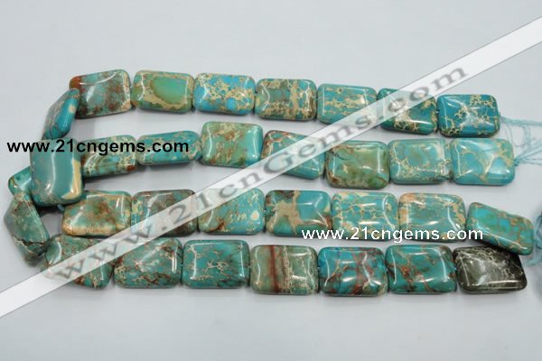 CSE16 15.5 inches 18*25mm rectangle natural sea sediment jasper beads