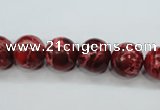 CSE163 15.5 inches 12mm round dyed natural sea sediment jasper beads