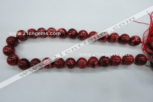 CSE165 15.5 inches 16mm round dyed natural sea sediment jasper beads