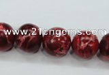 CSE166 15.5 inches 18mm round dyed natural sea sediment jasper beads