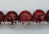 CSE167 15.5 inches 20mm round dyed natural sea sediment jasper beads