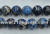 CSE212 15.5 inches 10mm round dyed natural sea sediment jasper beads