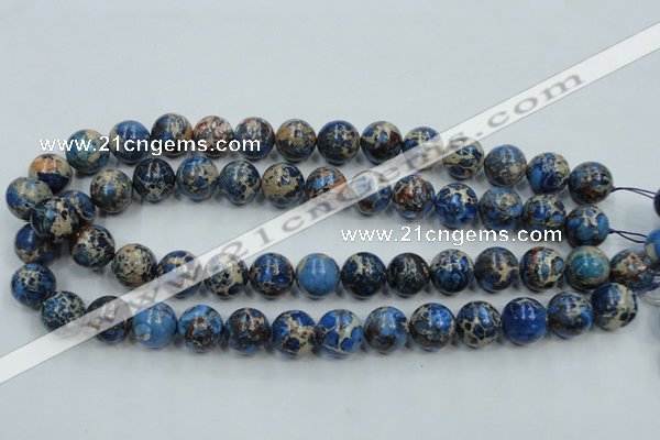 CSE213 15.5 inches 12mm round dyed natural sea sediment jasper beads