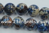 CSE215 15.5 inches 18mm round dyed natural sea sediment jasper beads