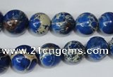 CSE300 15.5 inches 8mm - 18mm round dyed sea sediment jasper beads