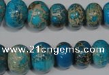 CSE302 15.5 inches 7*10mm – 15*20mm rondelle dyed sea sediment jasper beads