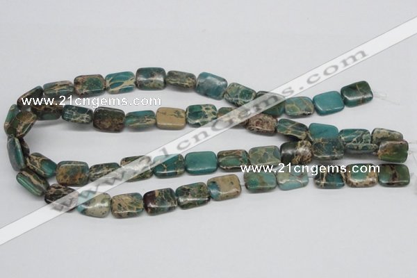 CSE5015 15.5 inches 12*16mm rectangle natural sea sediment jasper beads