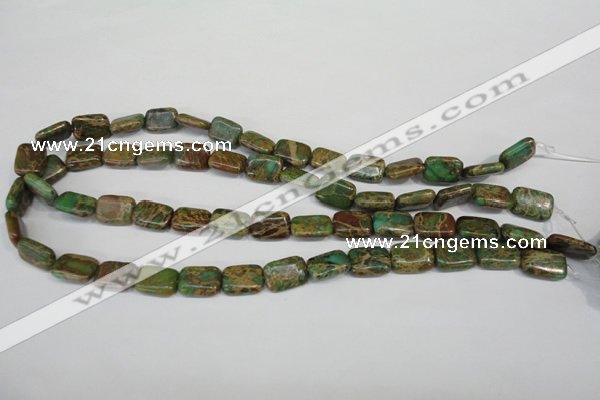 CSE5040 15.5 inches 10*14mm rectangle natural sea sediment jasper beads