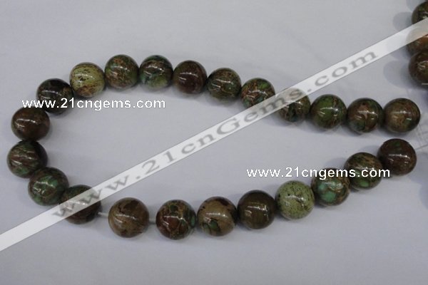 CSE5055 15.5 inches 18mm round natural sea sediment jasper beads