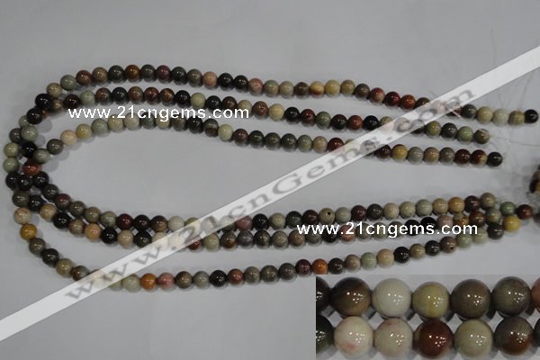 CSE5201 15.5 inches 6mm round sea sediment jasper beads wholesale