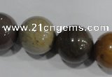 CSE5207 15.5 inches 18mm round sea sediment jasper beads wholesale