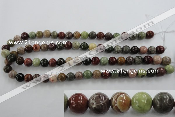 CSE5303 15.5 inches 10mm round sea sediment jasper beads wholesale