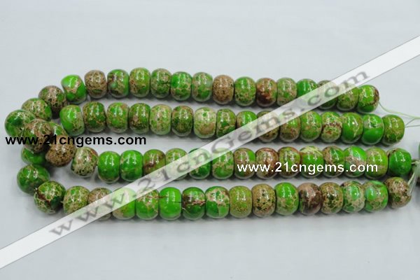 CSE56 15.5 inches 12*16mm rondelle dyed natural sea sediment jasper beads