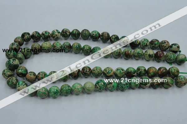 CSE59 15.5 inches 12mm round dyed natural sea sediment jasper beads